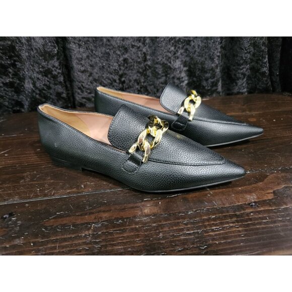 NEW Linea Paolo Mabel Black Pointed Toe Loafers/Sz. 4M - Picture 3 of 9